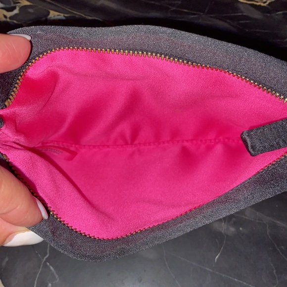 PRADA Cosmetics Pouch/ Bag Pink and Black - Picture 4 of 6